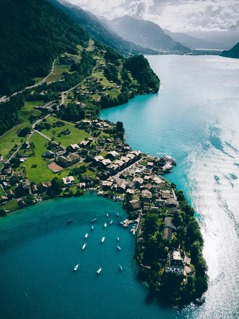 Iseltwald on Lake Brienz